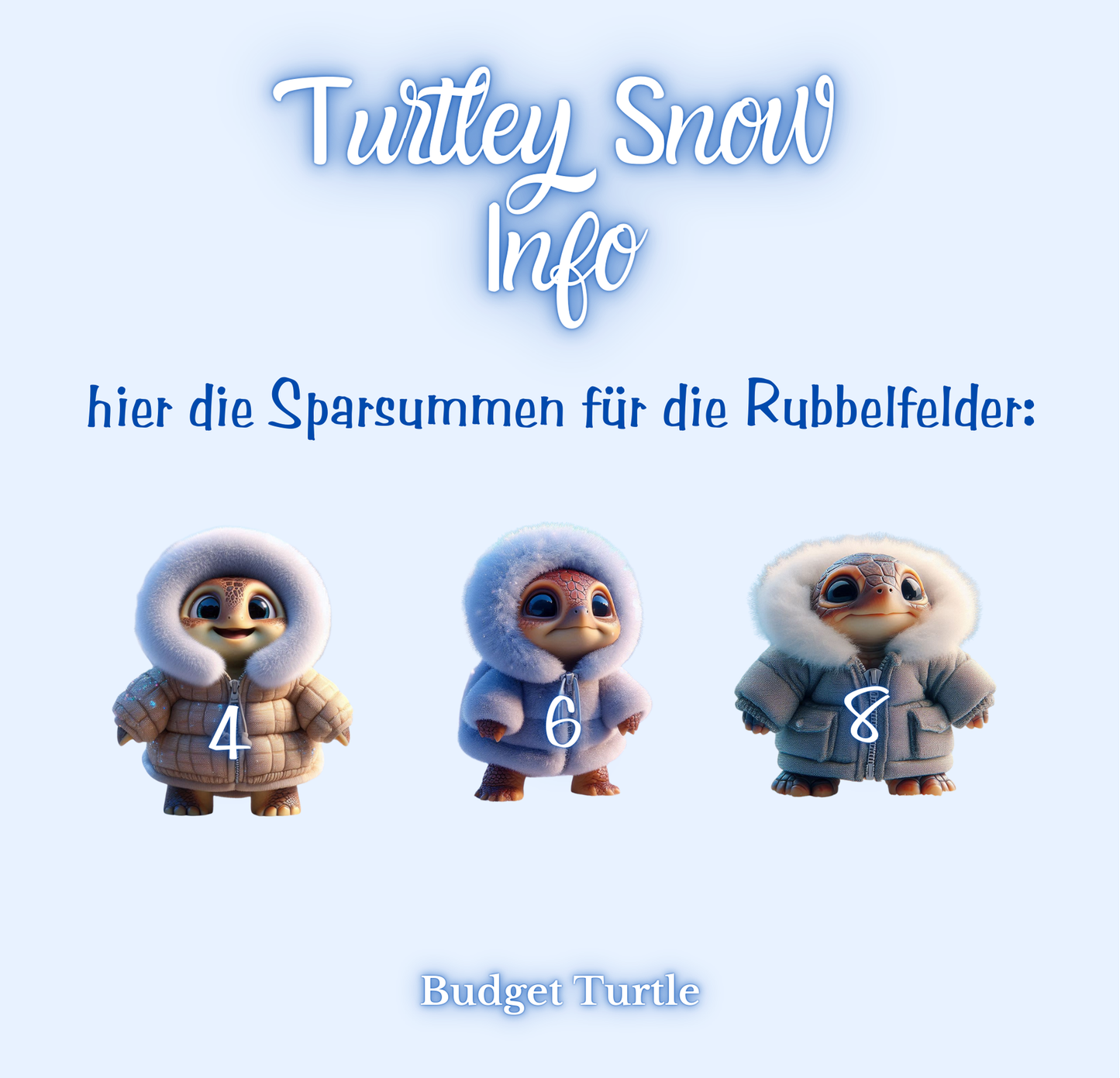 Turtley Snow // 2er-Klappkarte // Sparchallenge // Challenge mit Tracker