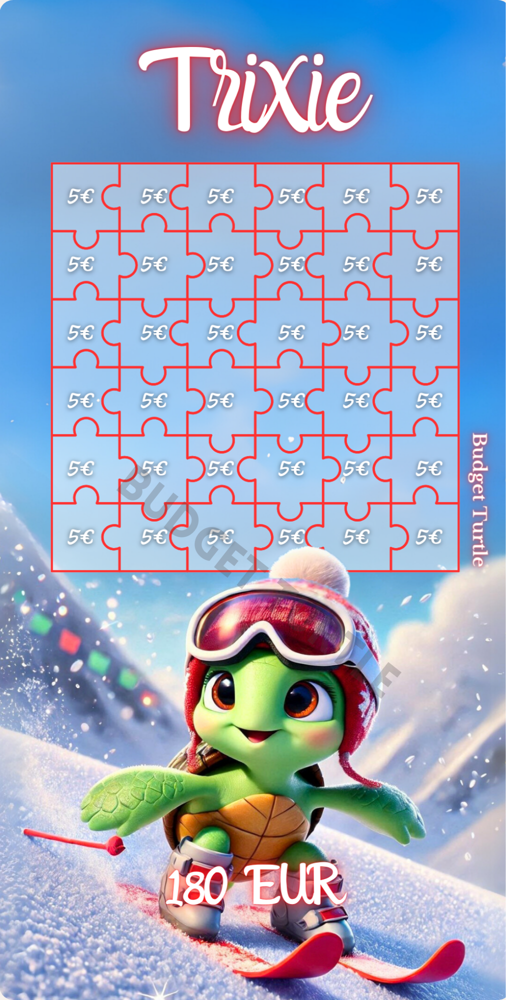 5 EUR Challenge Trixie // Budgetplanung // Sparchallenge // Challenge mit Tracker