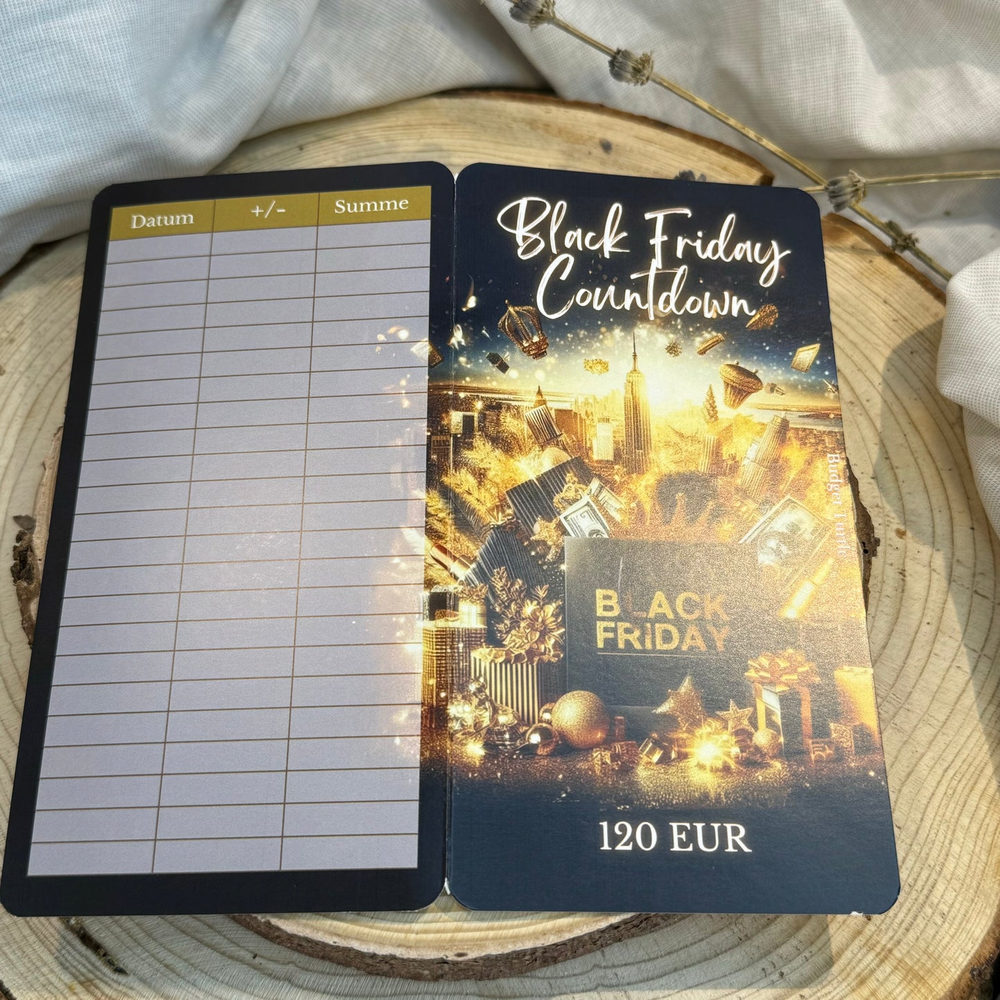 Black Friday Challenge // 2er-Klappkarte // Sparchallenge // Challenge mit Tracker