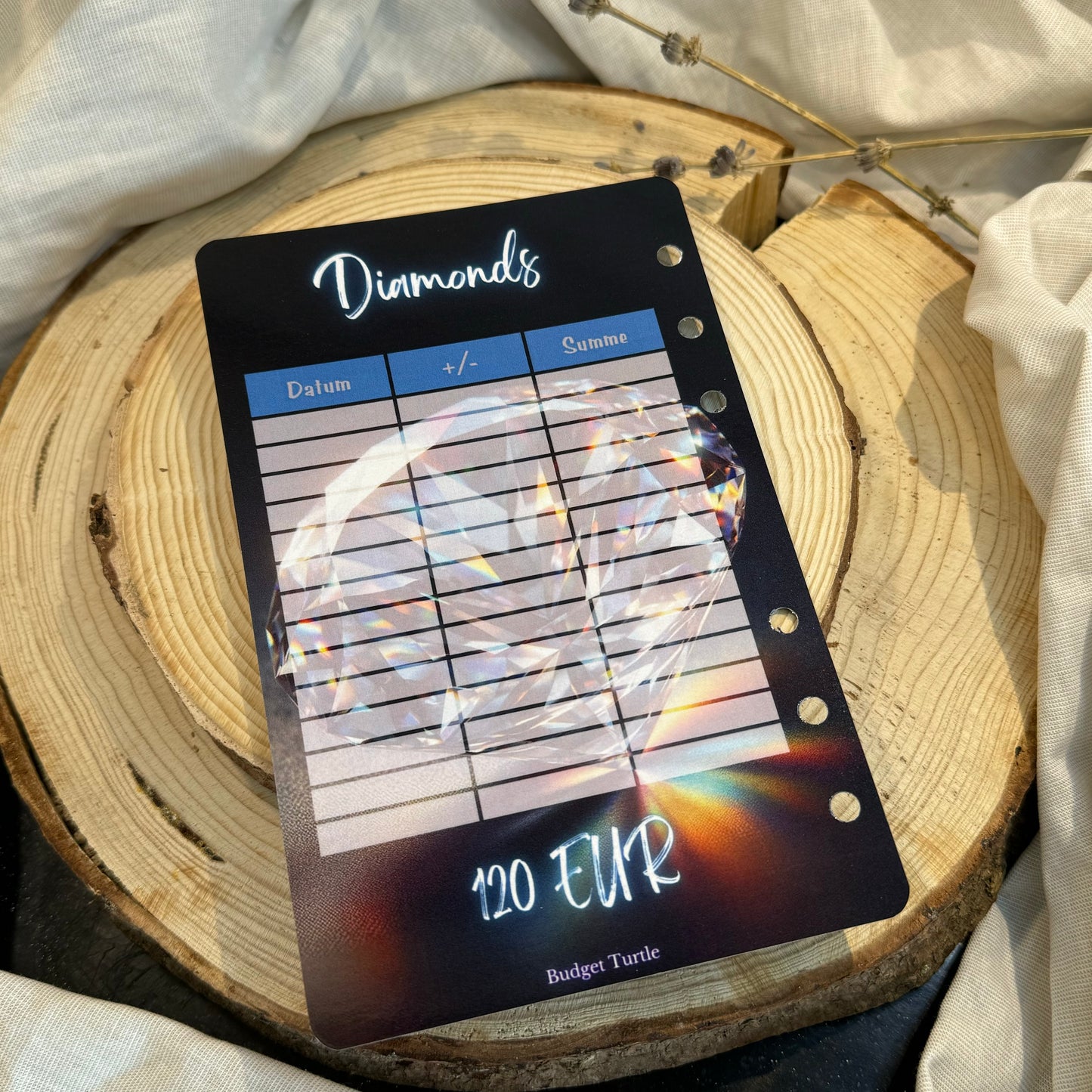 Diamonds are a girls best friend // Abheftbare Challenge // 120 EUR Challenge mit Tracker