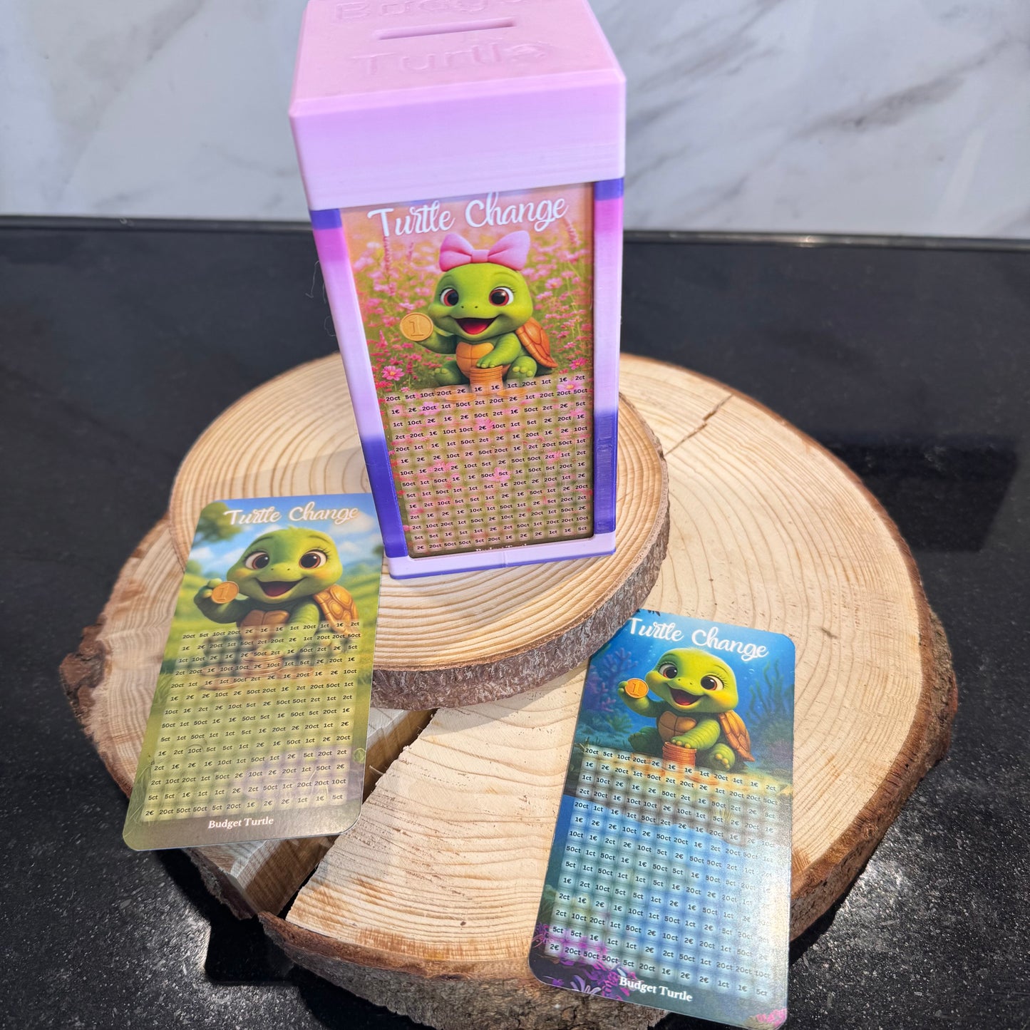 Budget Turtle Sparbox // für A7 Challenges // 3D gedruckte Box // Steckverschluss