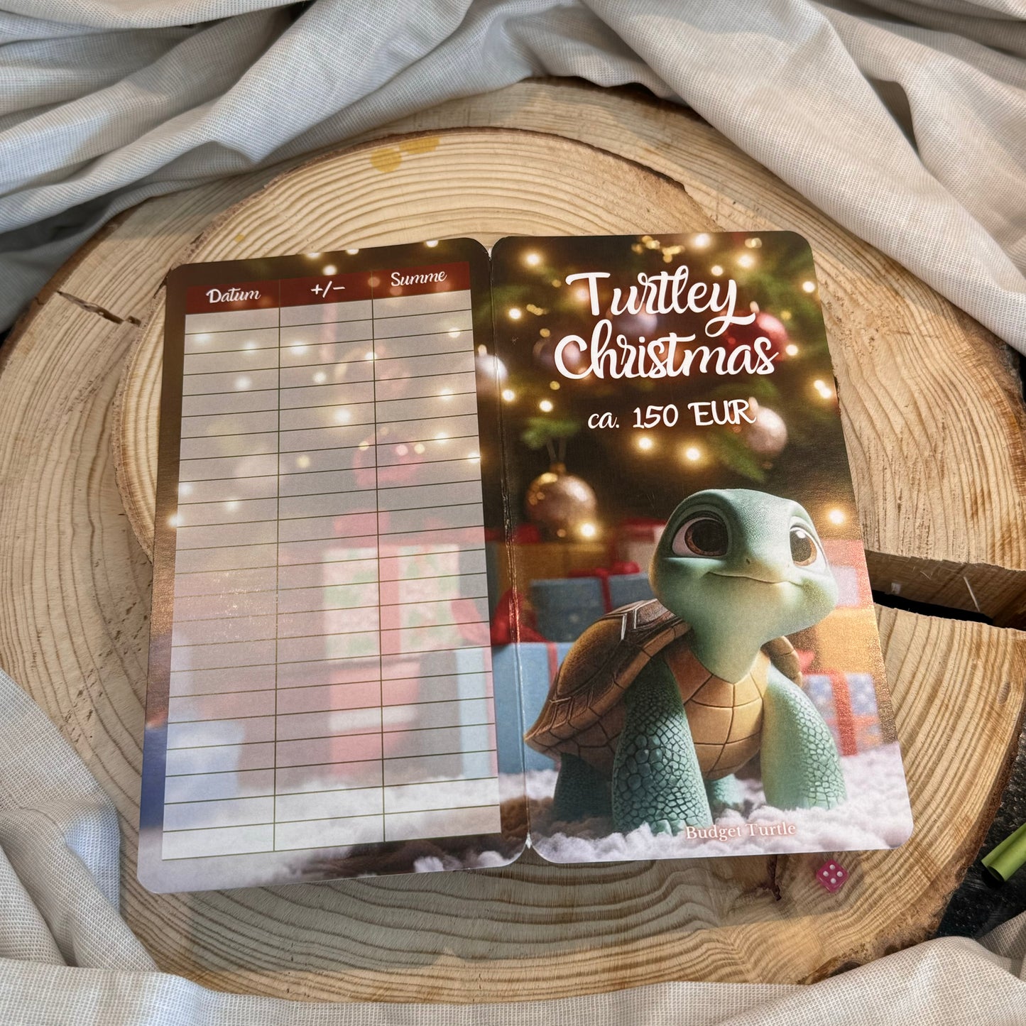 Turtley Christmas // 2er-Klappkarte // Sparchallenge // Challenge mit Tracker