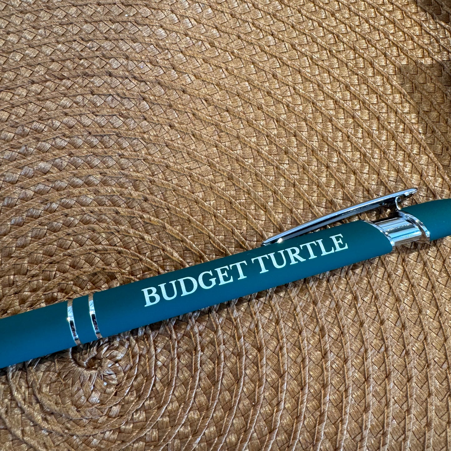Budget Turtle Kugelschreiber // Kugelschreiber mit schwarzer Miene // Budgeting Zubehör