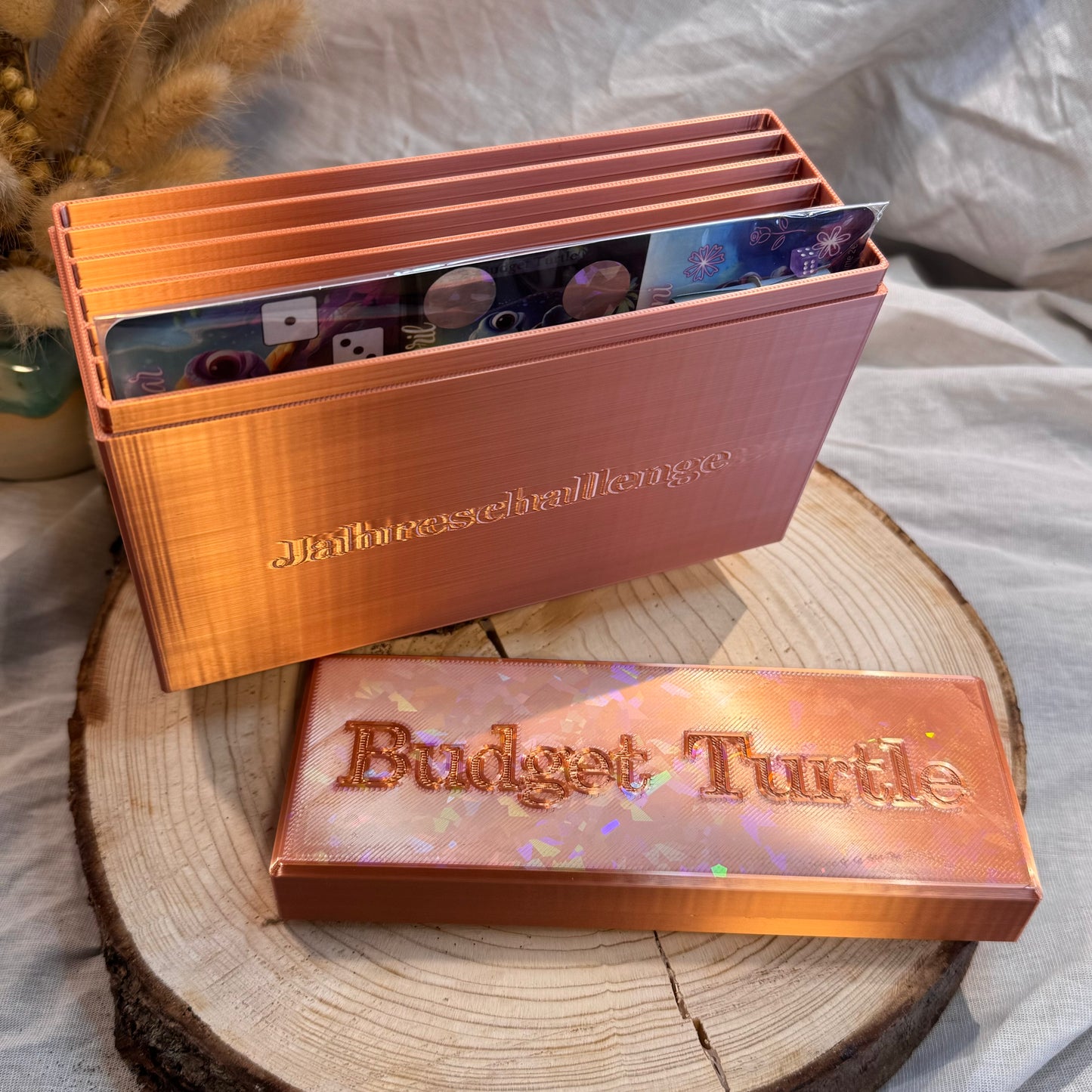 Budget Turtle Box A6 // 3D gedruckte Box // Steckverschluss // Challengebox