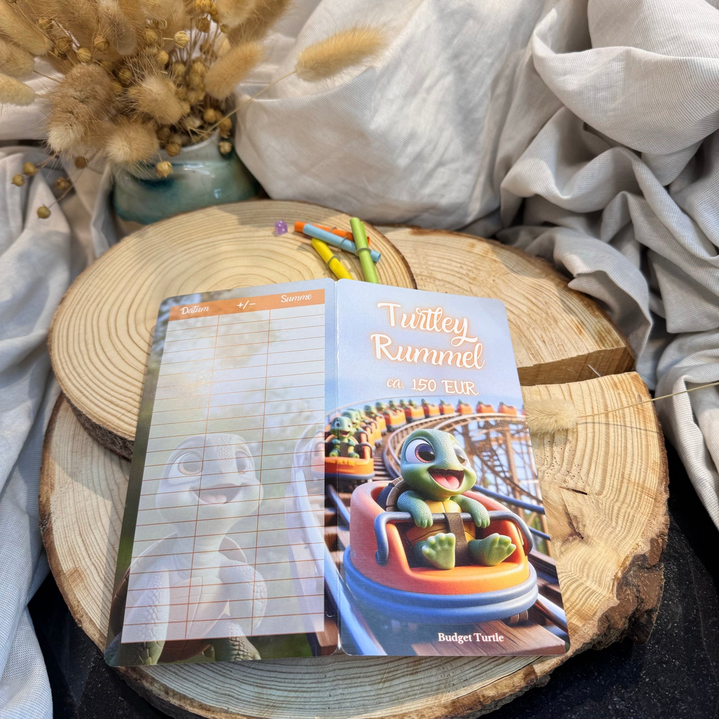 Turtley Rummel // 2er-Klappkarte // Sparchallenge // Challenge mit Tracker