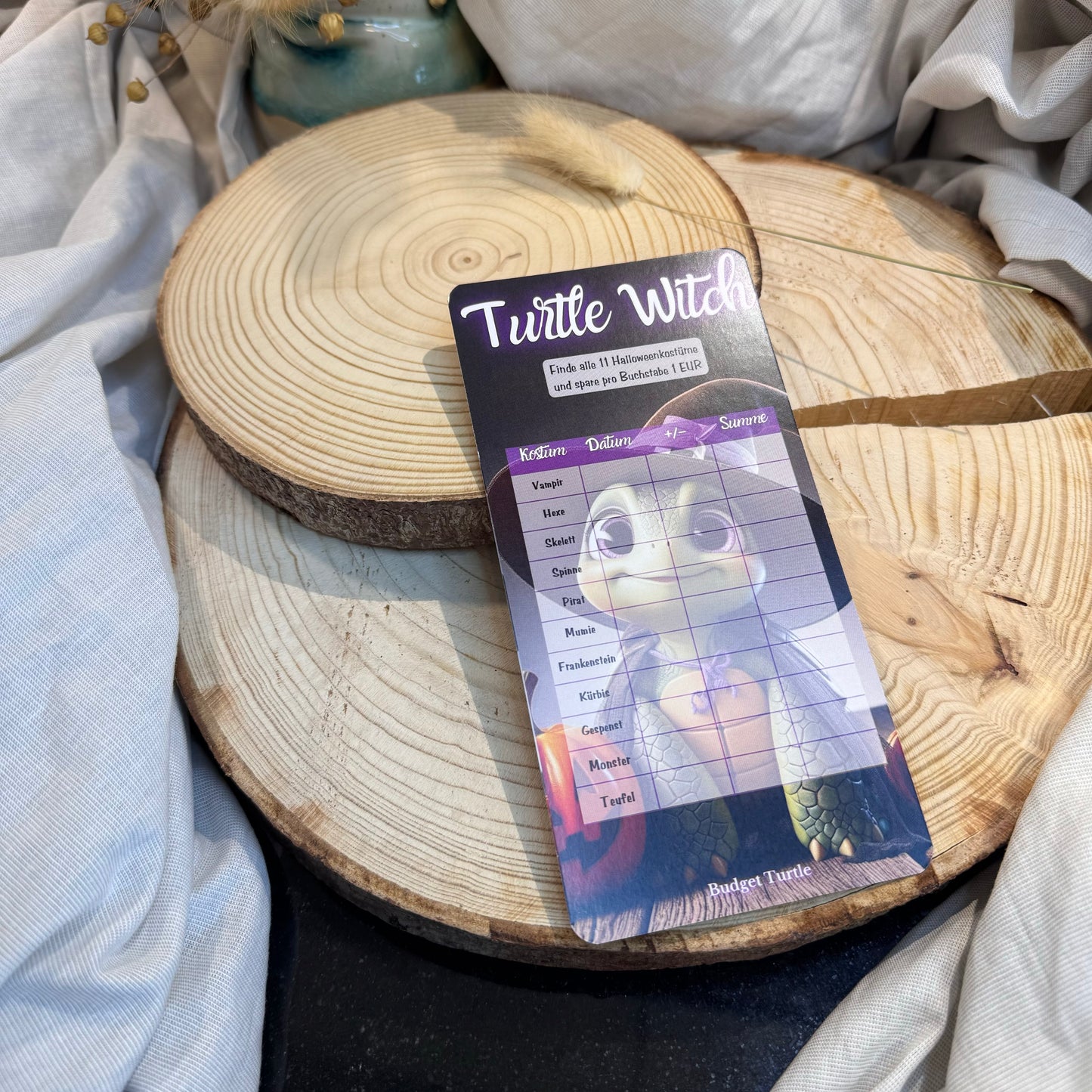 Wortsuche-Challenge Turtle Witch // Turtle Challenge // Budgetplanung // Sparchallenge// Challenge mit Tracker