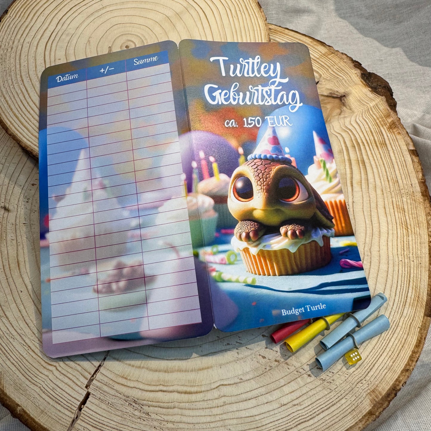 Turtley Geburtstag // 2er-Klappkarte // Sparchallenge // Challenge mit Tracker