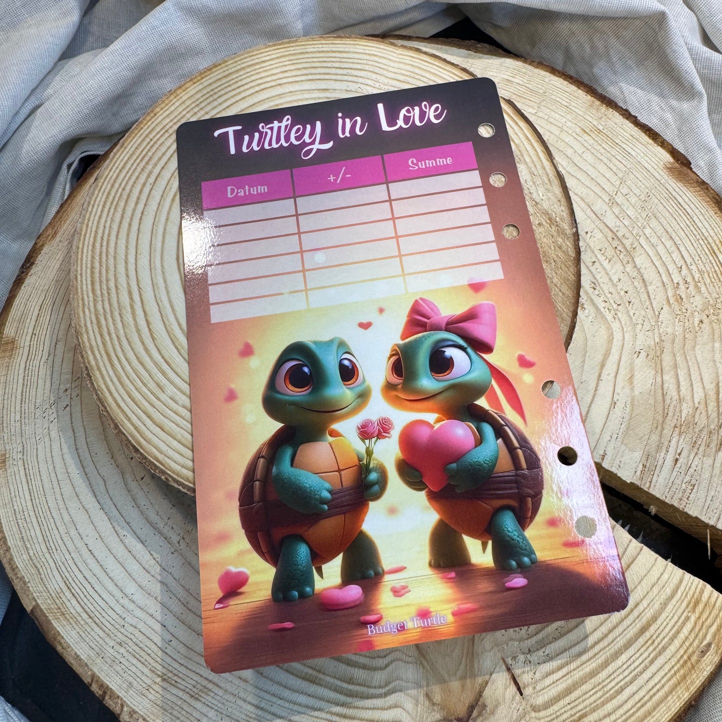 Turtley in Love // Rubbelchallenge // Abheftbare Challenge // 40 EUR Challenge mit Tracker