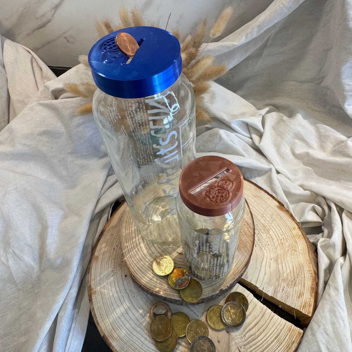 Deckel für Spargläser // Spardosendeckel // 3D gedruckt