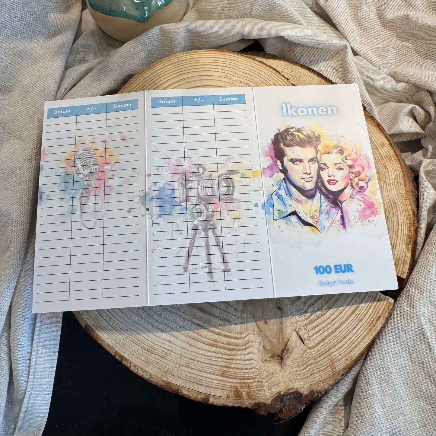 Ikonen Klappkarte // Sparchallenge mit Würfel // Challenge mit Tracker