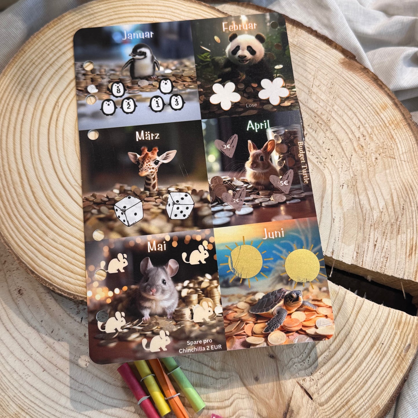 Spartiere Mini Jahreschallenge // Sparchallenge // mit Würfel, Lose, Dashboard und Tracker