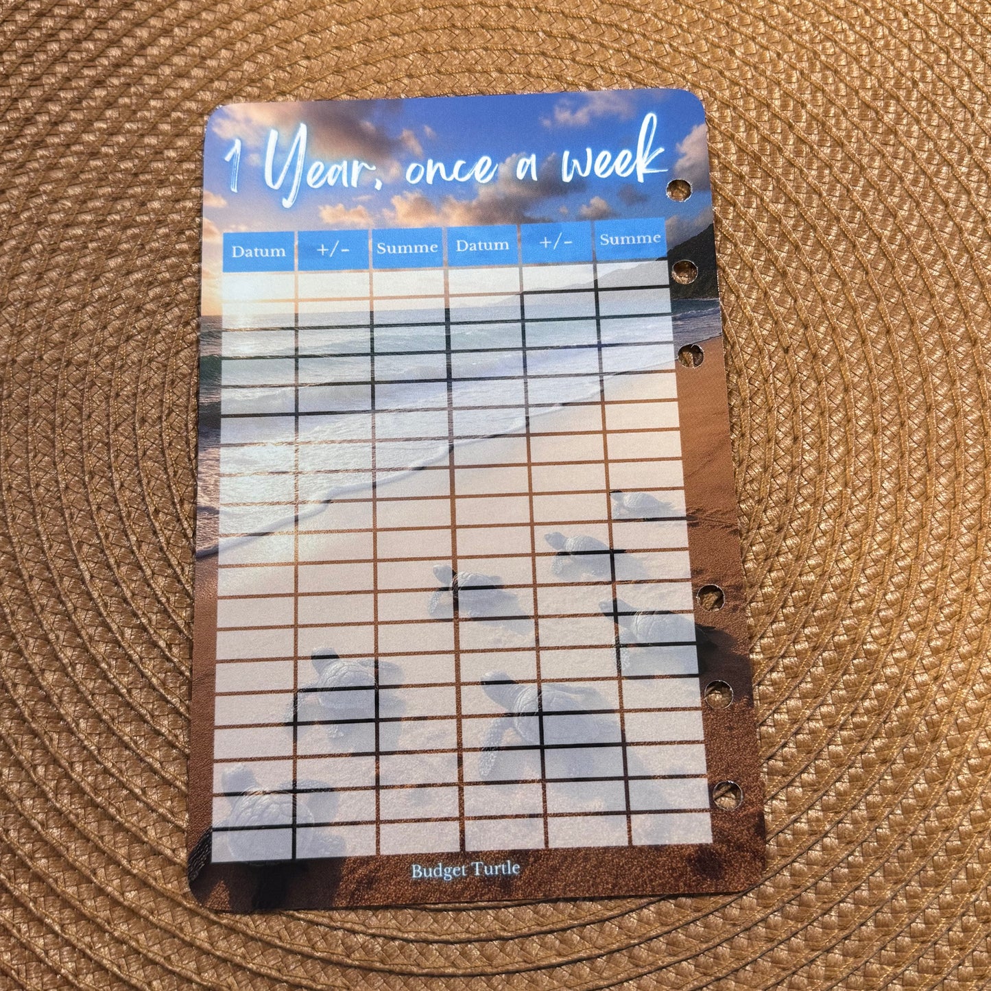 1 year, once a week // Abheftbare 52 Wochen Rubbel-& Abstreich-Challenge // Challenge mit Tracker