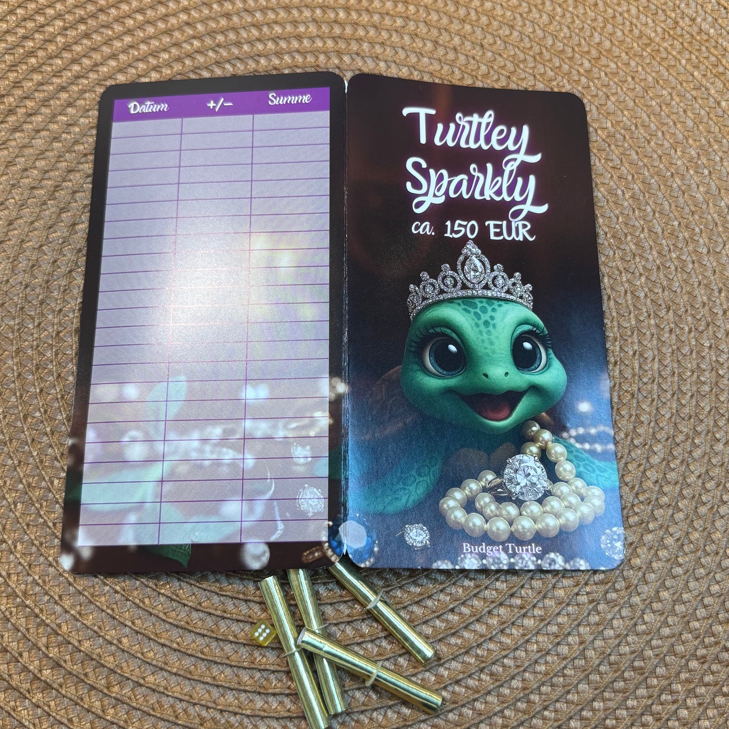 Turtley Sparkly // 2er-Klappkarte // Sparchallenge // Challenge mit Tracker