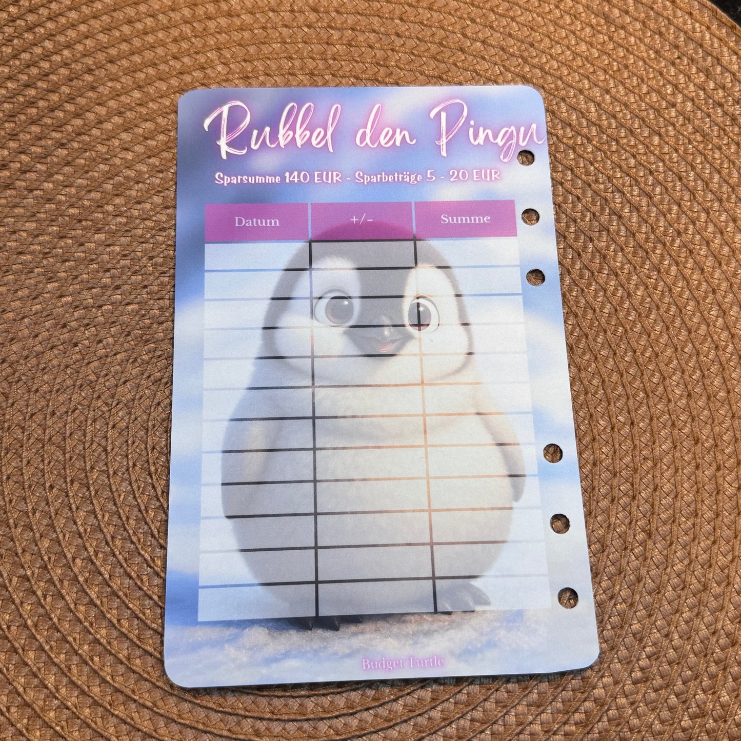 Rubbel den Pingu // Jahreschallenge // Abheftbare Challenge // Challenge mit Tracker