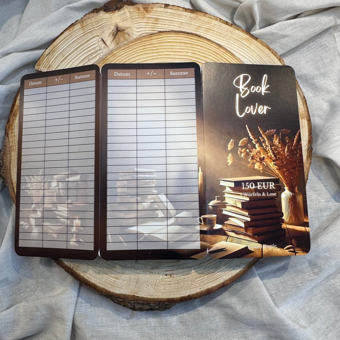 Book Lover Klappkarte // Budgetplanung // Sparchallenge // Challenge mit Tracker