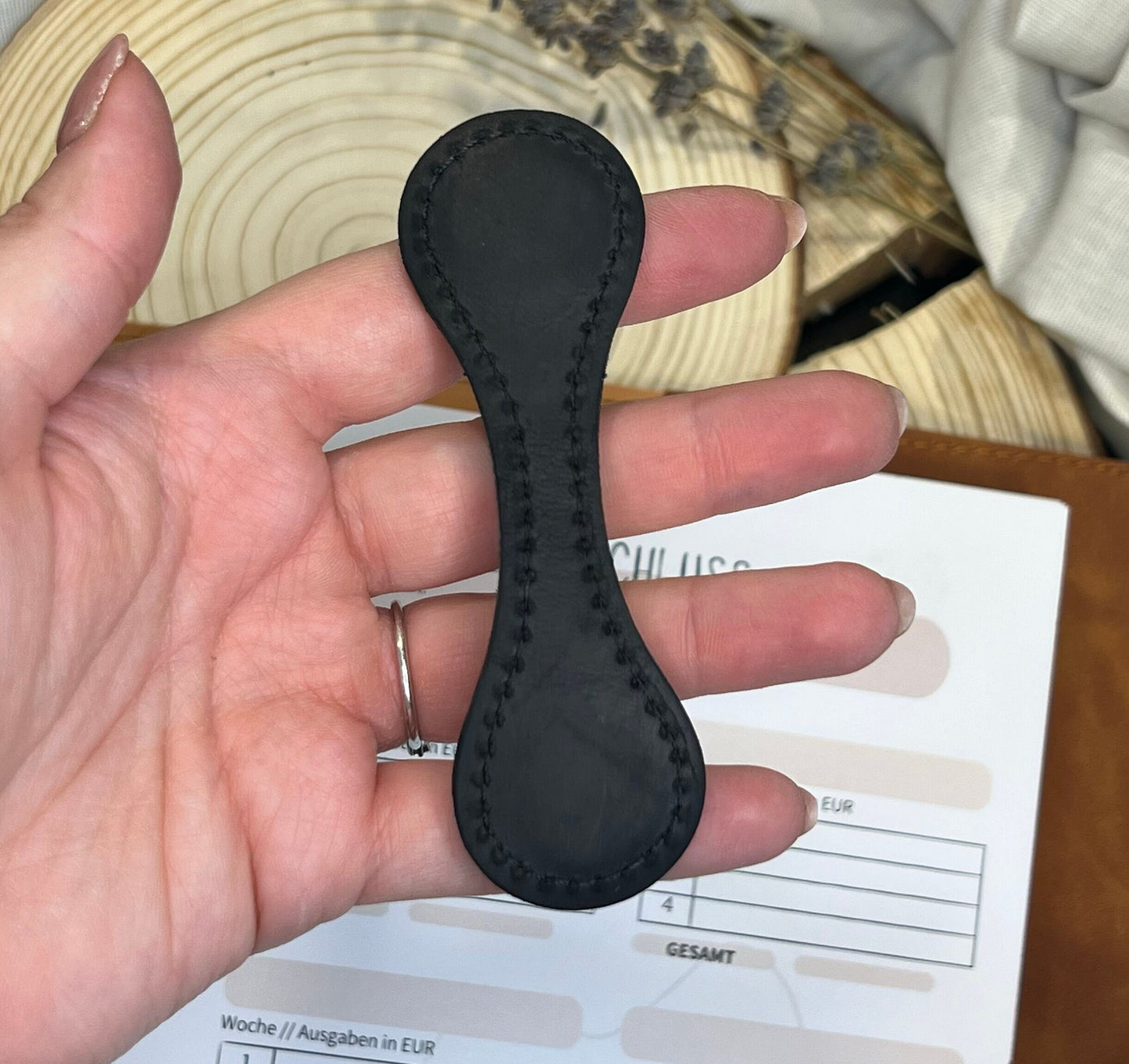 Lesezeichen // Magnetisches Lesezeichen Leder // Budgeting Zubehör