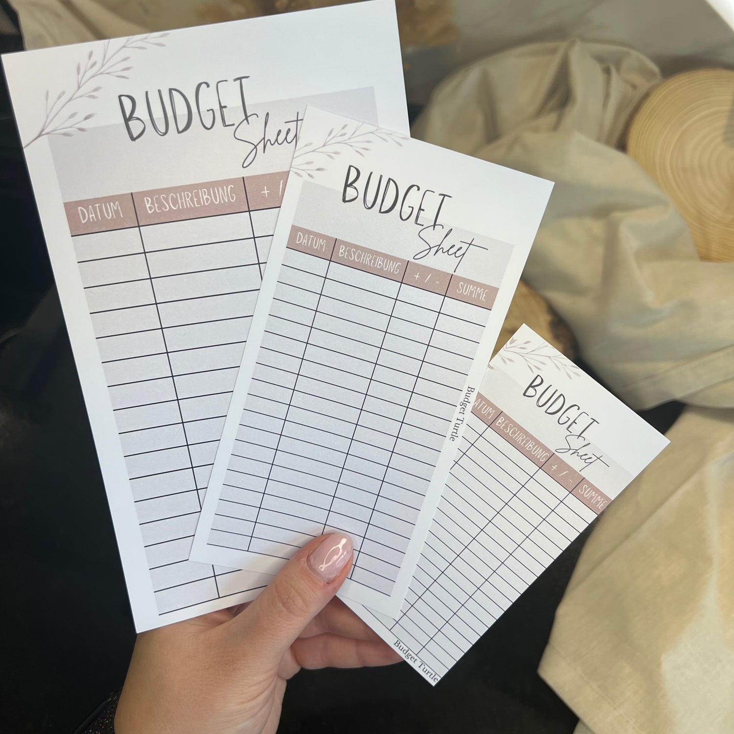 Dashboards und Budget Sheet