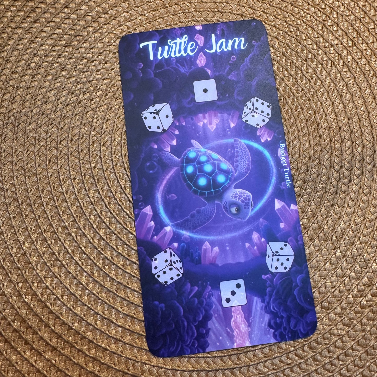 Turtle Battle // Sparspiel // Spielbrett mit 4 Challenges, 4-er Würfel & Tracker