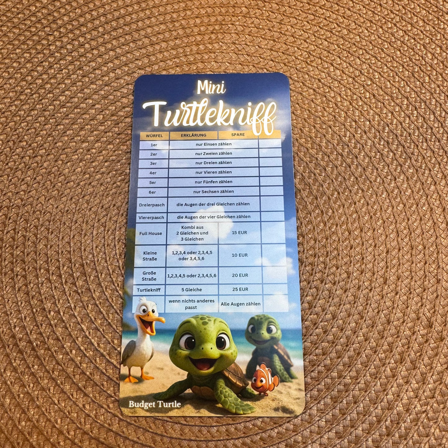 12er Set Nr. 4 - Turtle Challenges // 12 Sparchallenges