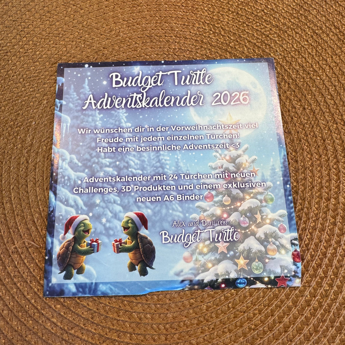 NEU Budget Turtle Adventskalender 2026