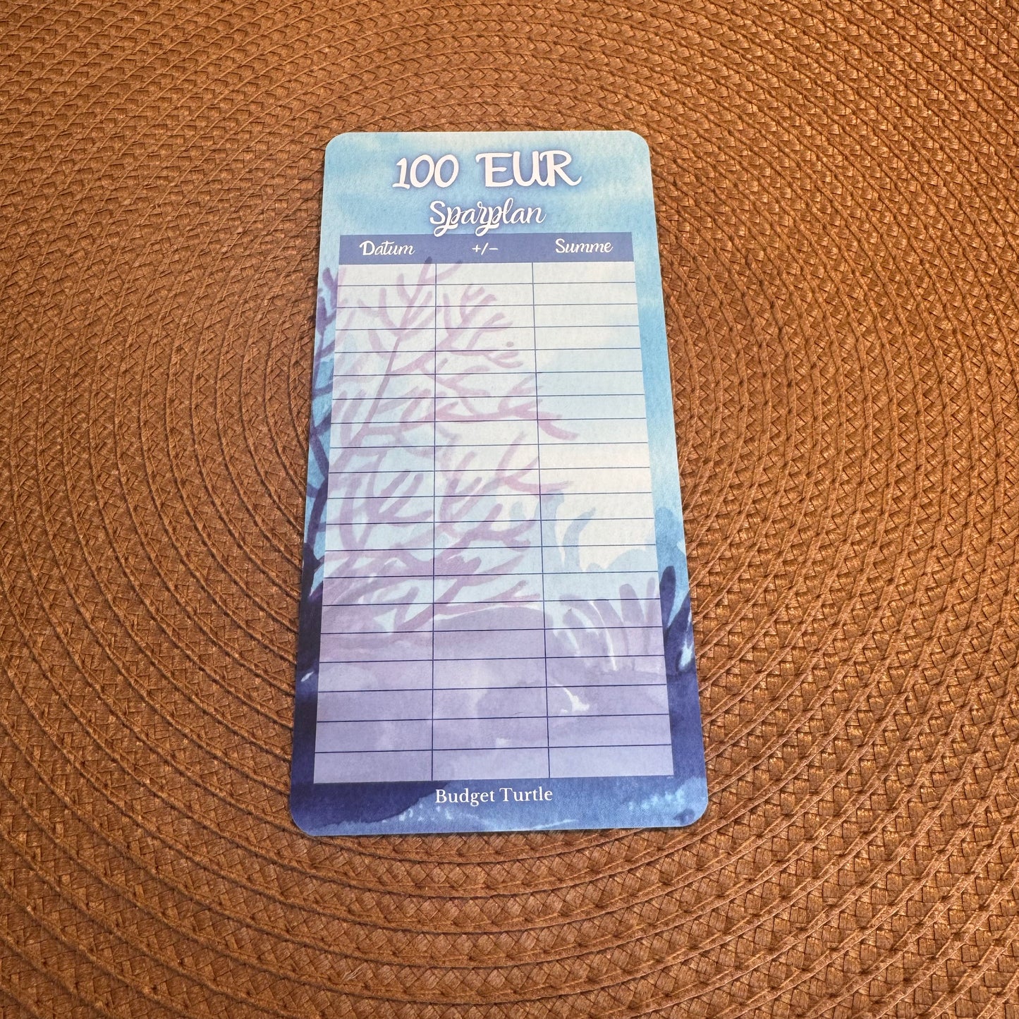 100 EUR Sparplan // Challenge mit Tracker