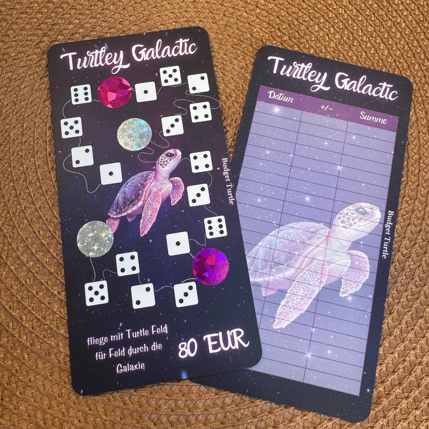 Würfel und Rubbel-Challenge Turtley Galactic // Budgetplanung // Sparchallenge// Würfelstraße // Challenge mit Tracker