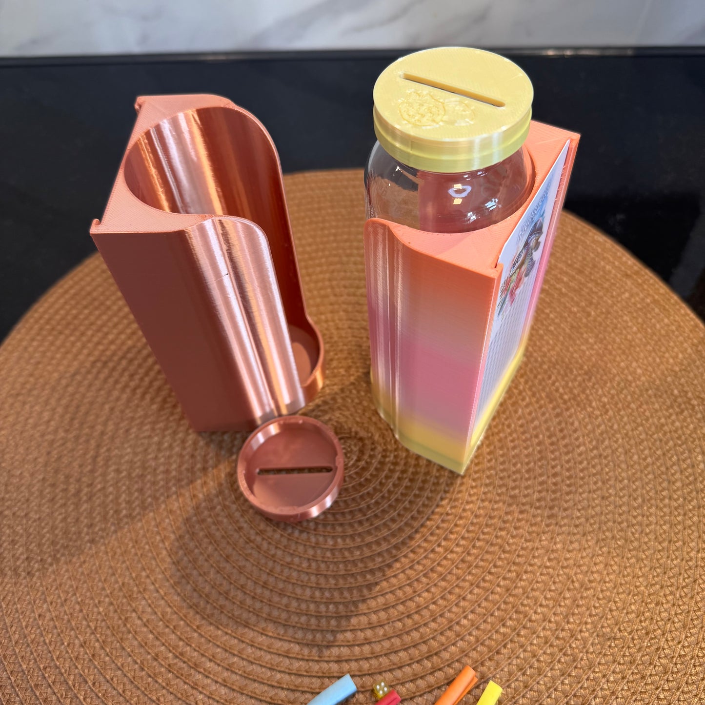 Challengehalter für True Fruits Flaschen // für A7 & A6 Challenges // 3D gedruckte Box // Spardose