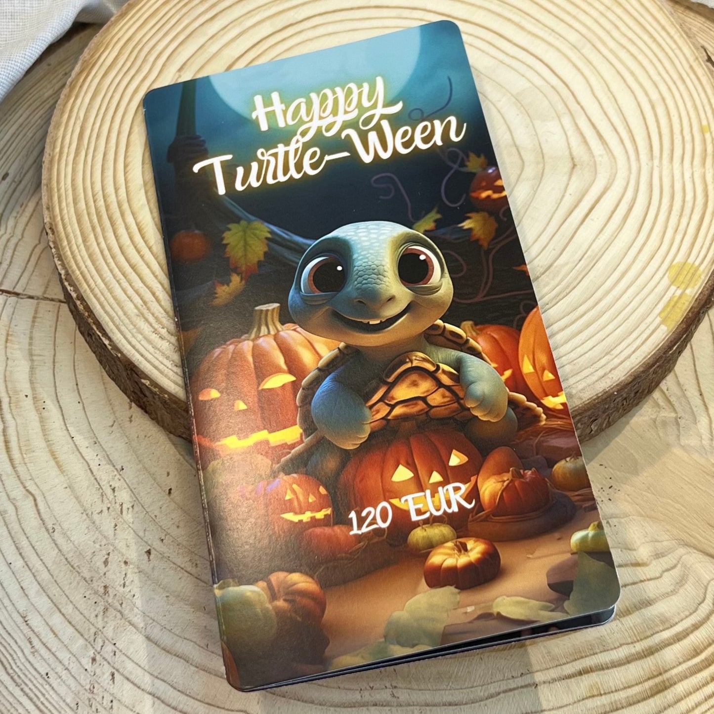 Happy Turtle-Ween // Halloween Sparchallenge // Klappkarte // Sparchallenge mit Rubbelfeldern // Challenge mit Tracker
