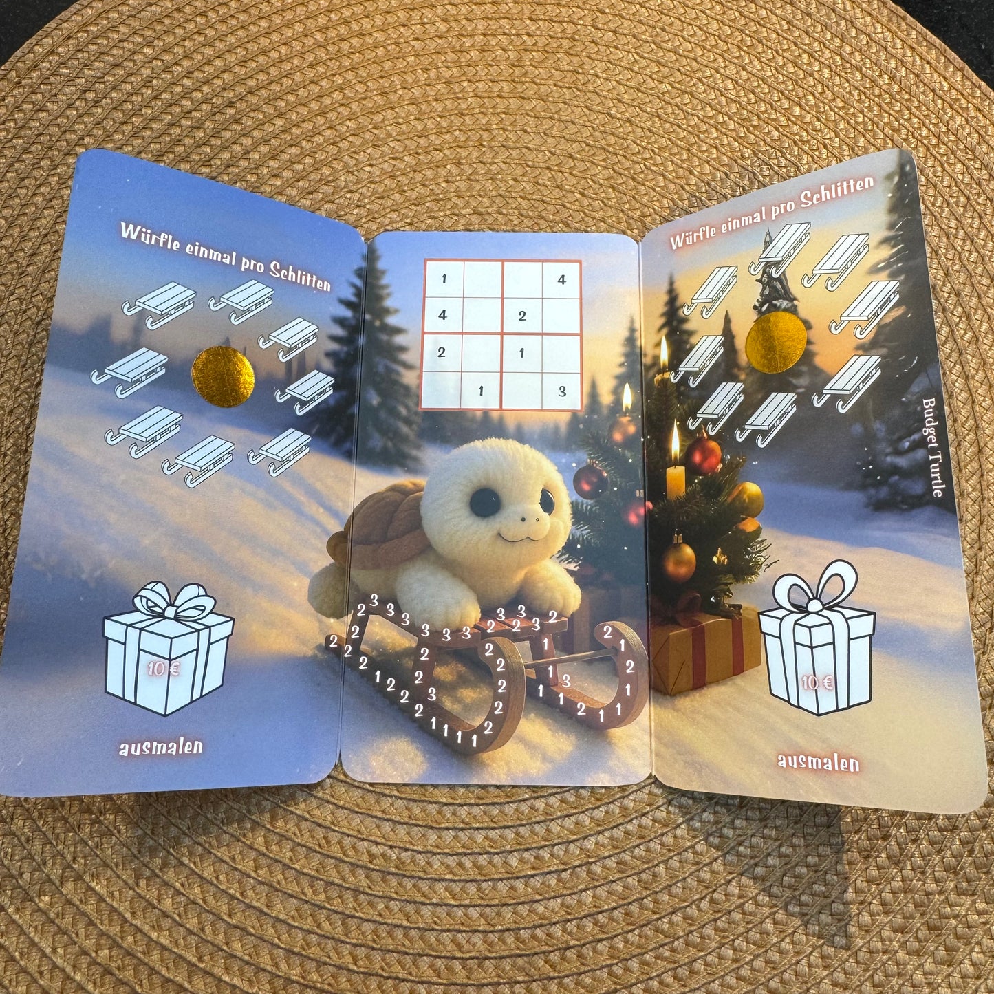 O du Fröhliche // Klappkarte // Sparchallenge  mit Würfel // Challenge mit Tracker