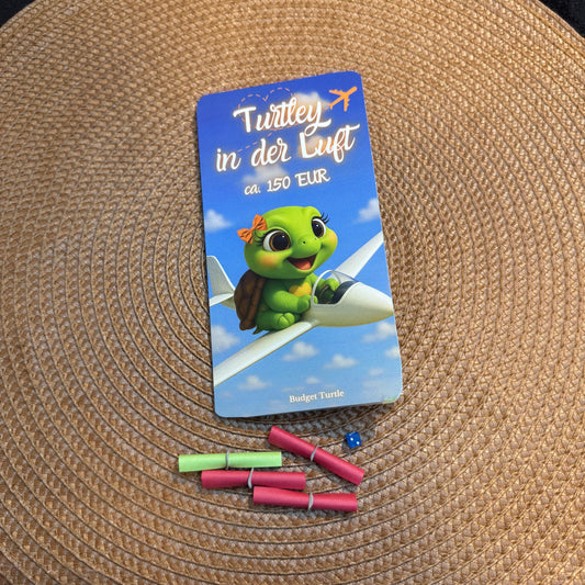 Turtley in der Luft // 2er-Klappkarte // Sparchallenge  // Challenge mit Tracker