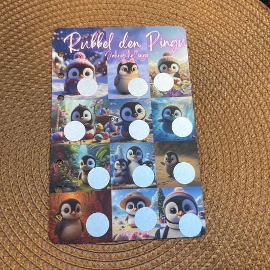 Rubbel den Pingu // Jahreschallenge // Abheftbare Challenge // Challenge mit Tracker