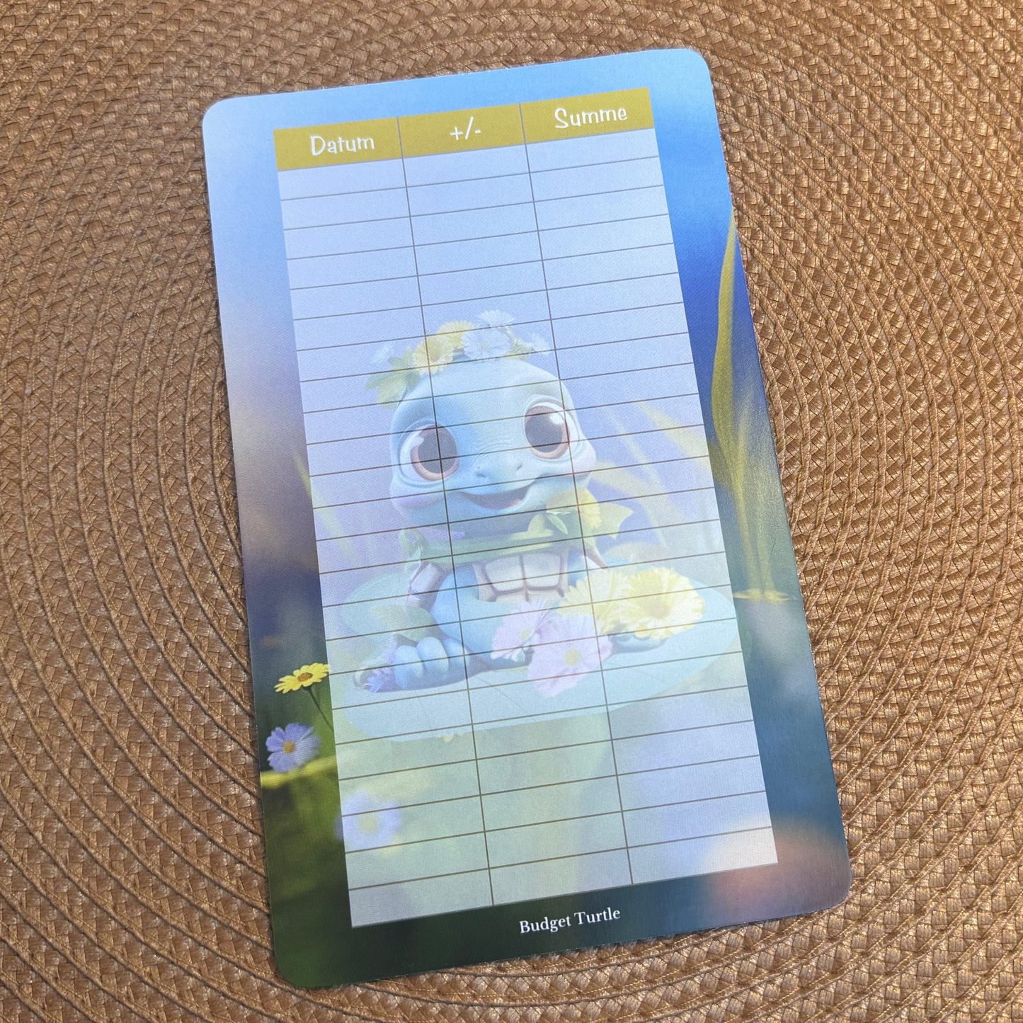 TEAMCHALLENGE // Budget Turtle Team Challenge // Folding card // Savings challenge with dice and tickets // Challenge with tracker