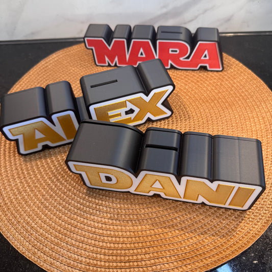 Namens-Spardose // 3D gedruckt (personalisiebar)