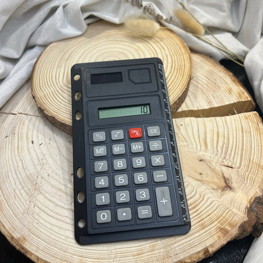 Taschenrechner // Calculator // einhaftbarer Taschenrechner für A6 Binder