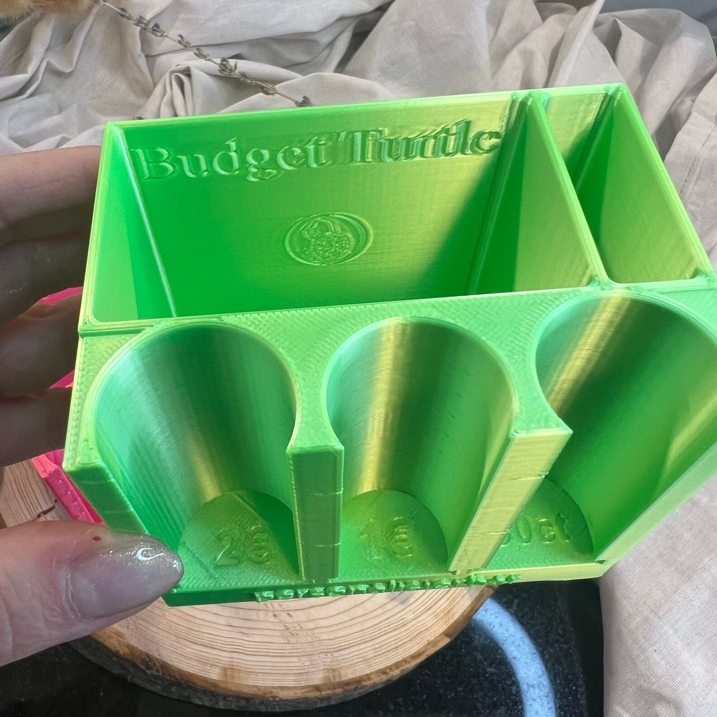 Coin holder // Coin and pen holder // 3D printed (customizable)