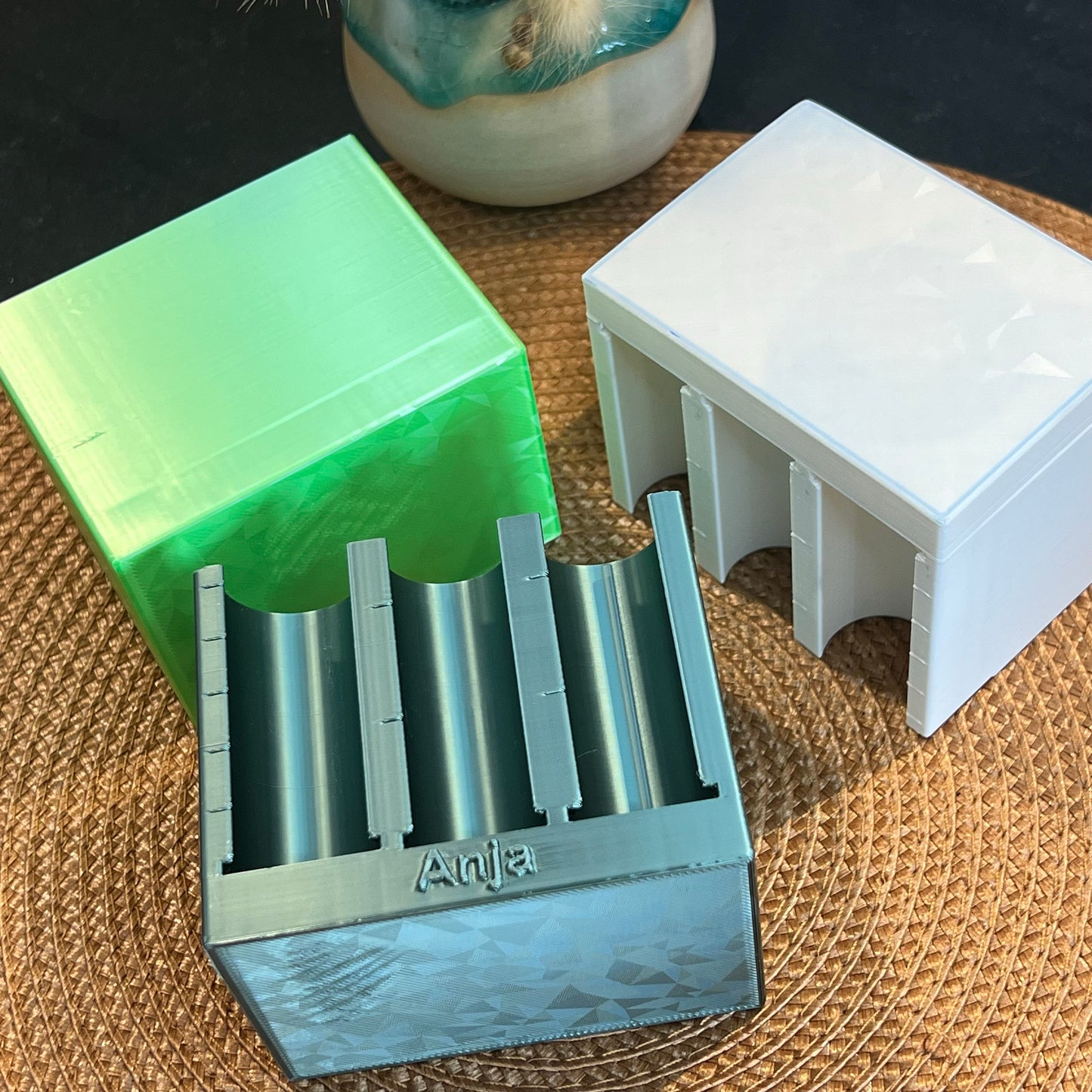 Coin holder // Coin and pen holder // 3D printed (customizable)